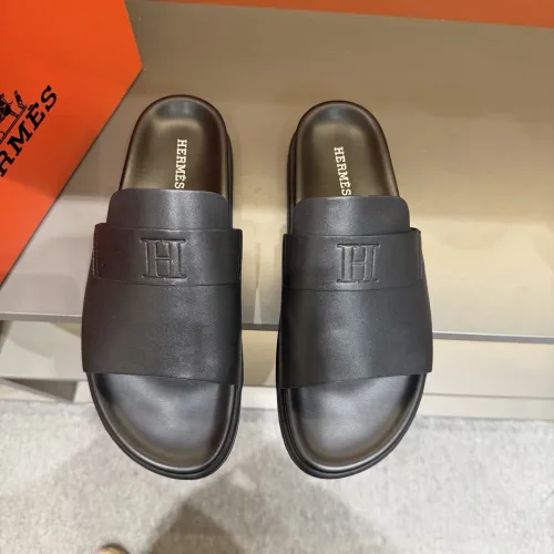 Replica Hermes Slippers For Men #1443388 $52.00 USD for Wholesale