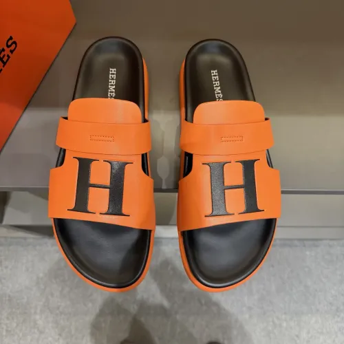 Replica Hermes Slippers For Men #1443389 $52.00 USD for Wholesale