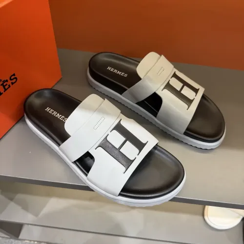 Replica Hermes Slippers For Men #1443390 $52.00 USD for Wholesale