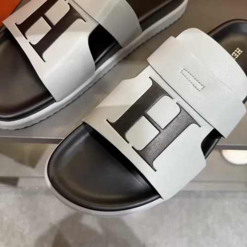 Replica Hermes Slippers For Men #1443390 $52.00 USD for Wholesale