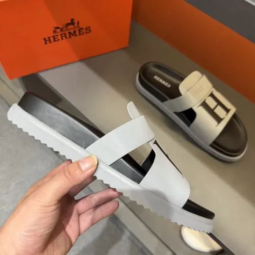 Replica Hermes Slippers For Men #1443390 $52.00 USD for Wholesale