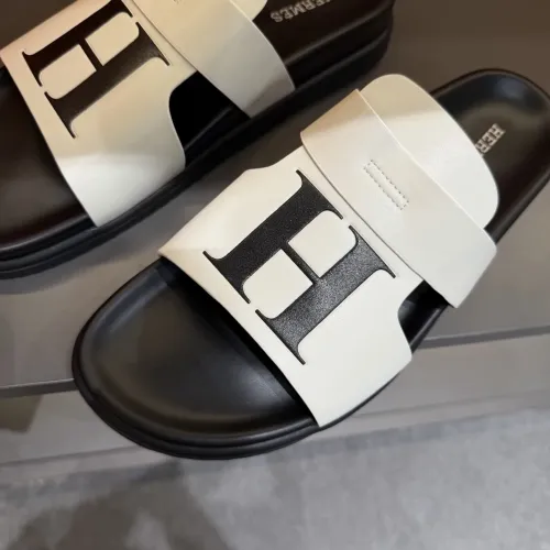 Replica Hermes Slippers For Men #1443391 $52.00 USD for Wholesale