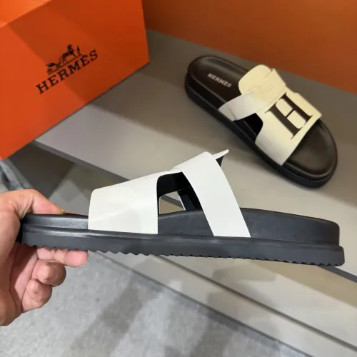 Replica Hermes Slippers For Men #1443391 $52.00 USD for Wholesale