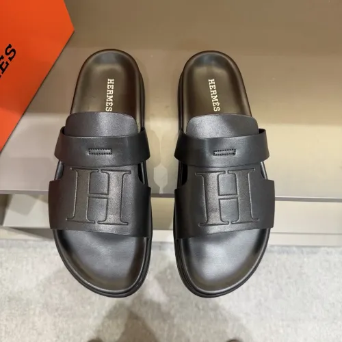 Replica Hermes Slippers For Men #1443393 $52.00 USD for Wholesale