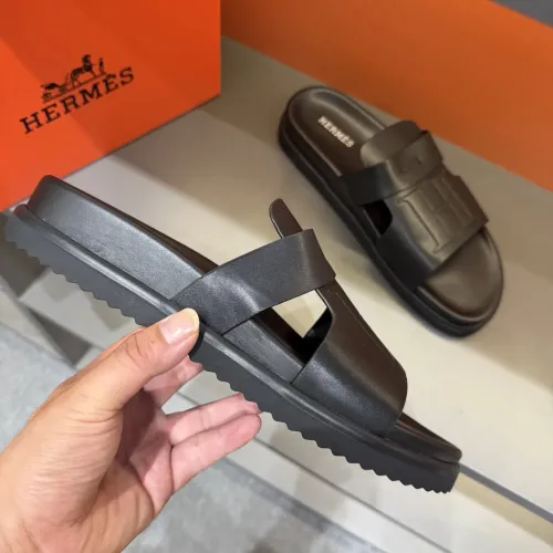 Replica Hermes Slippers For Men #1443393 $52.00 USD for Wholesale