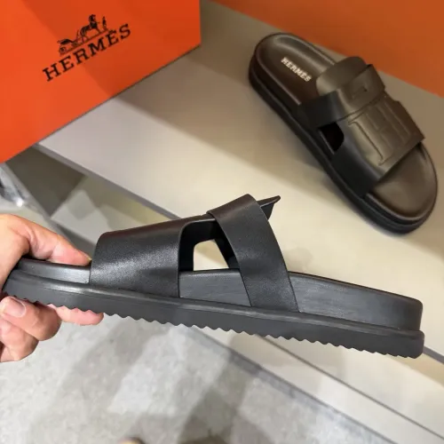 Replica Hermes Slippers For Men #1443393 $52.00 USD for Wholesale