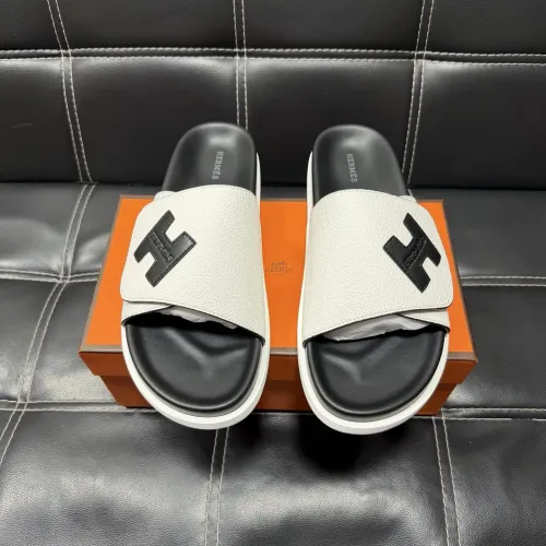 Replica Hermes Slippers For Men #1443405 $56.00 USD for Wholesale