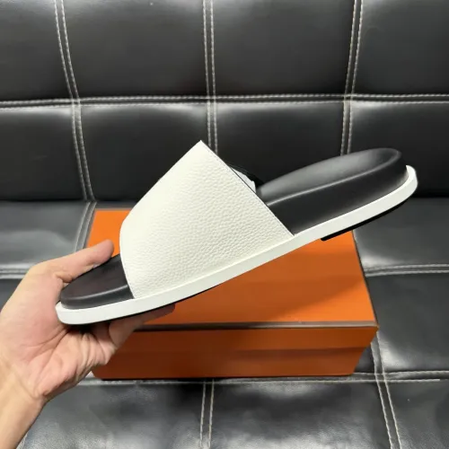 Replica Hermes Slippers For Men #1443405 $56.00 USD for Wholesale