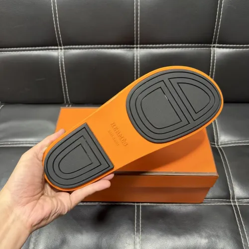 Replica Hermes Slippers For Men #1443406 $56.00 USD for Wholesale