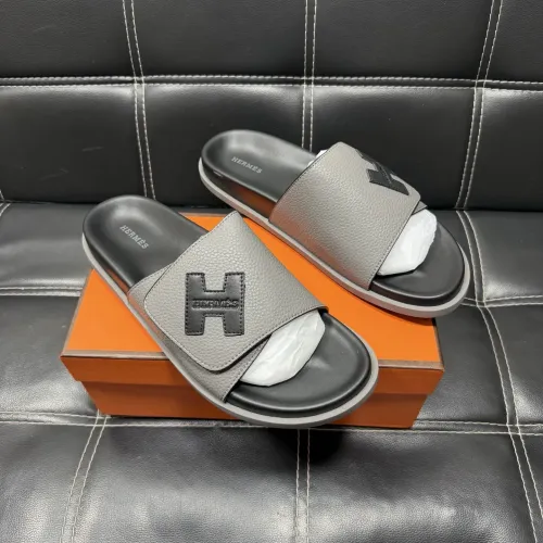 Wholesale Hermes Slippers For Men #1443407 $56.00 USD, Wholesale Quality Replica Hermes Slippers