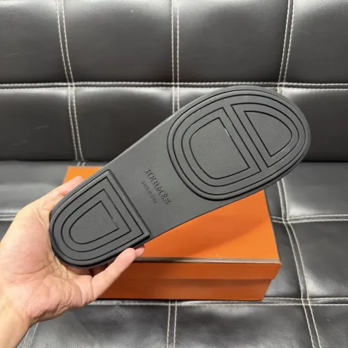 Replica Hermes Slippers For Men #1443408 $56.00 USD for Wholesale