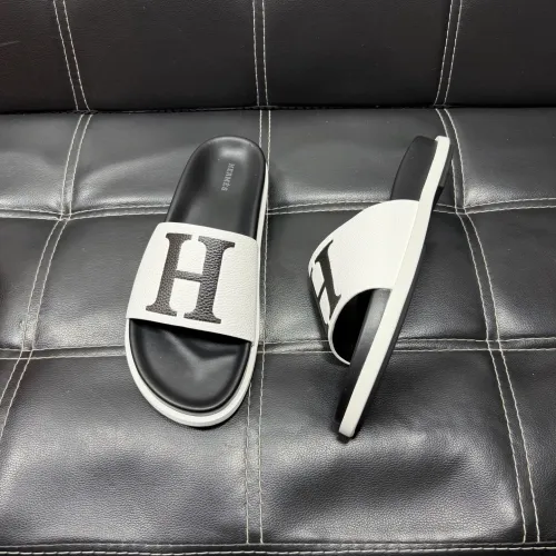 Replica Hermes Slippers For Men #1443409 $56.00 USD for Wholesale