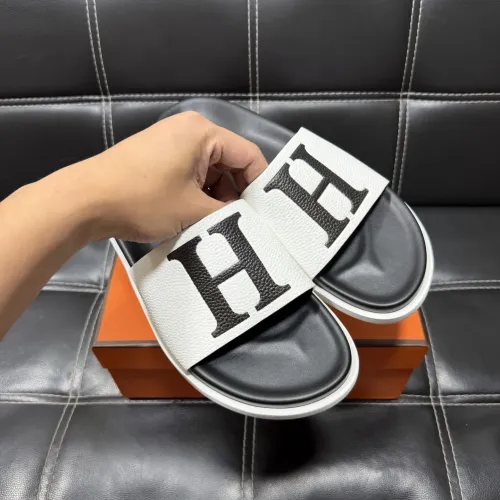 Replica Hermes Slippers For Men #1443409 $56.00 USD for Wholesale