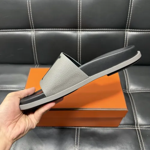 Replica Hermes Slippers For Men #1443410 $56.00 USD for Wholesale