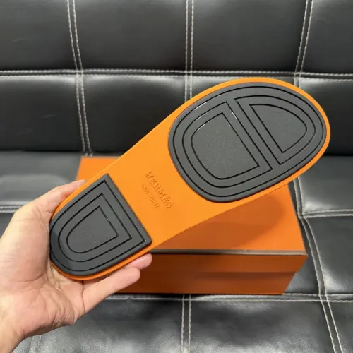 Replica Hermes Slippers For Men #1443411 $56.00 USD for Wholesale