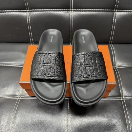 Replica Hermes Slippers For Men #1443413 $56.00 USD for Wholesale