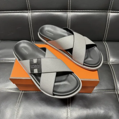 Wholesale Hermes Slippers For Men #1443415 $56.00 USD, Wholesale Quality Replica Hermes Slippers