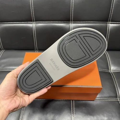 Replica Hermes Slippers For Men #1443415 $56.00 USD for Wholesale