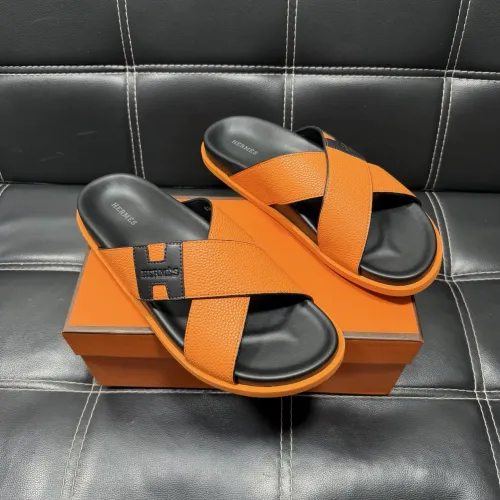 Wholesale Hermes Slippers For Men #1443416 $56.00 USD, Wholesale Quality Replica Hermes Slippers