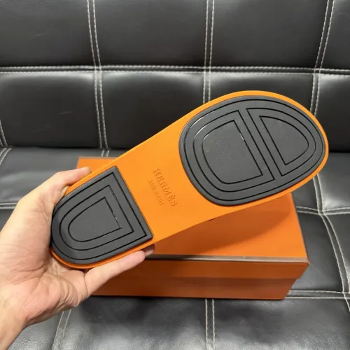 Replica Hermes Slippers For Men #1443416 $56.00 USD for Wholesale