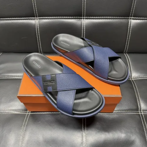 Wholesale Hermes Slippers For Men #1443417 $56.00 USD, Wholesale Quality Replica Hermes Slippers