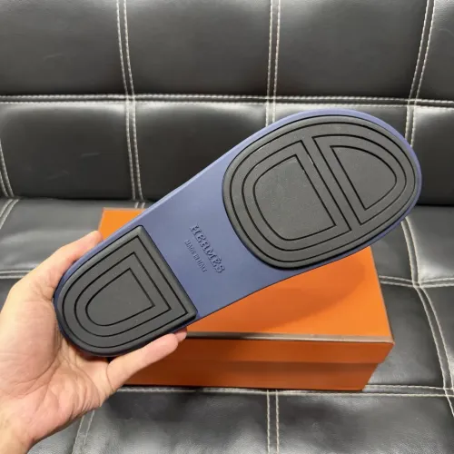 Replica Hermes Slippers For Men #1443417 $56.00 USD for Wholesale