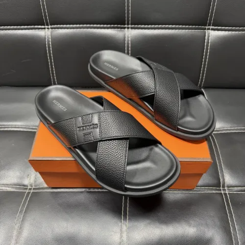 Wholesale Hermes Slippers For Men #1443418 $56.00 USD, Wholesale Quality Replica Hermes Slippers