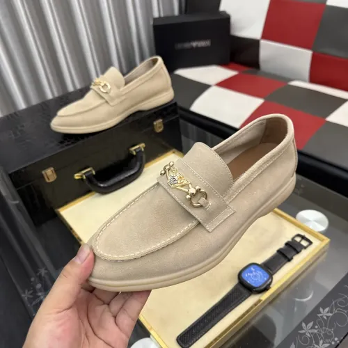 Wholesale Armani Leather Shoes For Men #1443446 $82.00 USD, Wholesale Quality Replica Armani Leather Shoes