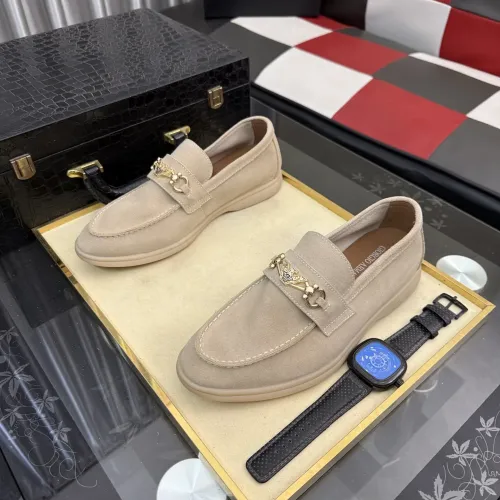 Replica Armani Leather Shoes For Men #1443446 $82.00 USD for Wholesale