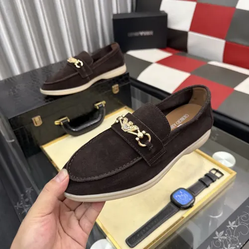 Wholesale Armani Leather Shoes For Men #1443448 $82.00 USD, Wholesale Quality Replica Armani Leather Shoes