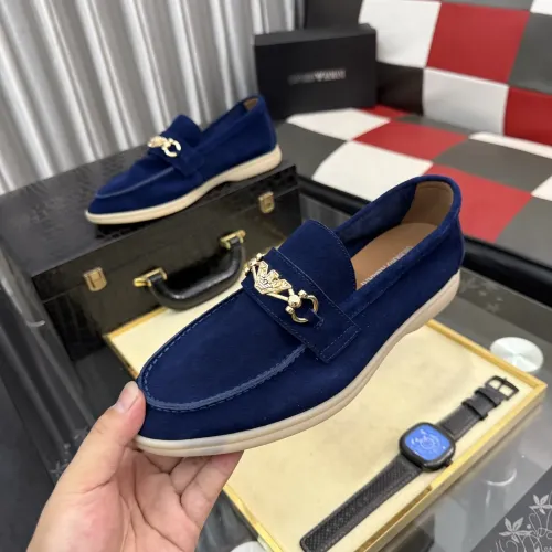 Wholesale Armani Leather Shoes For Men #1443449 $82.00 USD, Wholesale Quality Replica Armani Leather Shoes