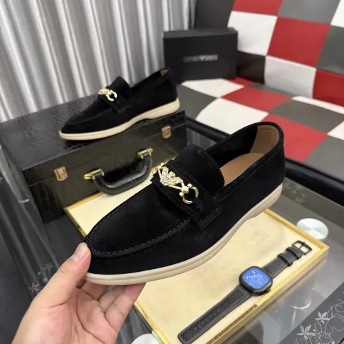 Wholesale Armani Leather Shoes For Men #1443450 $82.00 USD, Wholesale Quality Replica Armani Leather Shoes