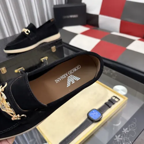 Replica Armani Leather Shoes For Men #1443450 $82.00 USD for Wholesale