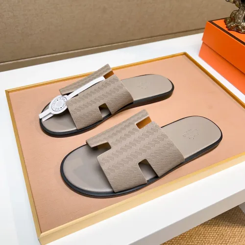 Wholesale Hermes Slippers For Men #1443455 $48.00 USD, Wholesale Quality Replica Hermes Slippers