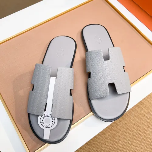 Replica Hermes Slippers For Men #1443456 $48.00 USD for Wholesale