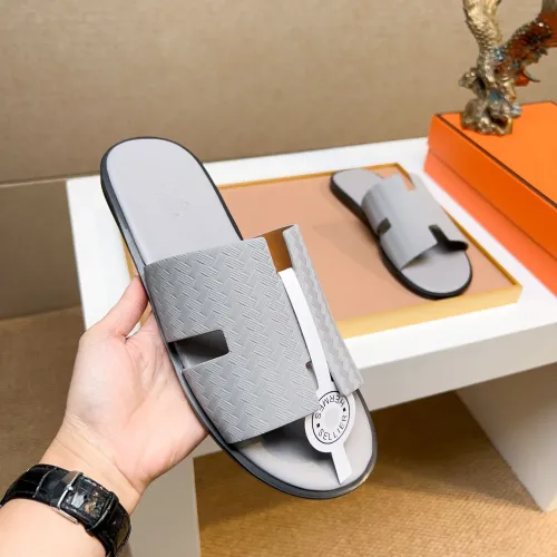 Replica Hermes Slippers For Men #1443456 $48.00 USD for Wholesale