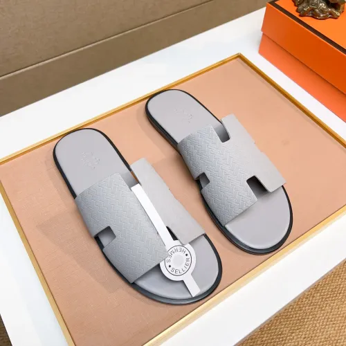 Replica Hermes Slippers For Men #1443456 $48.00 USD for Wholesale