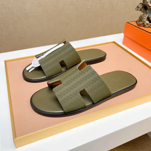 Wholesale Hermes Slippers For Men #1443457 $48.00 USD, Wholesale Quality Replica Hermes Slippers