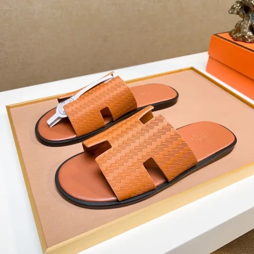 Wholesale Hermes Slippers For Men #1443458 $48.00 USD, Wholesale Quality Replica Hermes Slippers