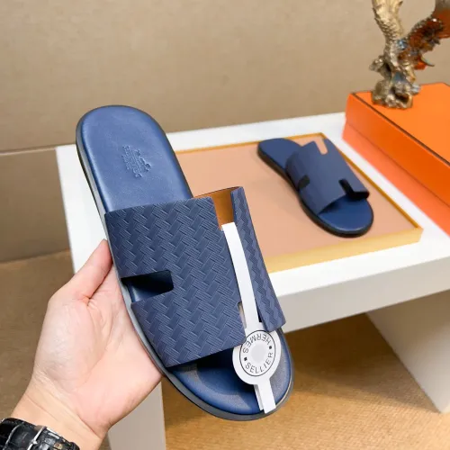 Replica Hermes Slippers For Men #1443459 $48.00 USD for Wholesale