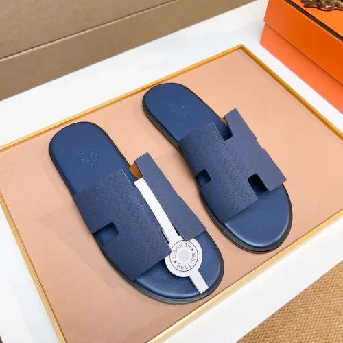 Replica Hermes Slippers For Men #1443459 $48.00 USD for Wholesale