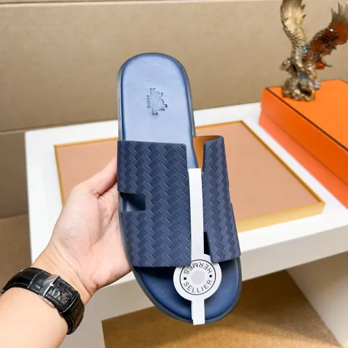 Replica Hermes Slippers For Men #1443459 $48.00 USD for Wholesale