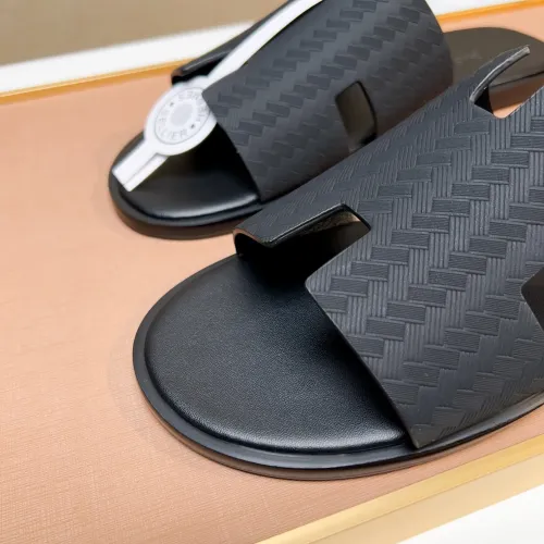 Replica Hermes Slippers For Men #1443460 $48.00 USD for Wholesale