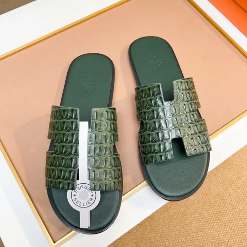 Replica Hermes Slippers For Men #1443473 $48.00 USD for Wholesale