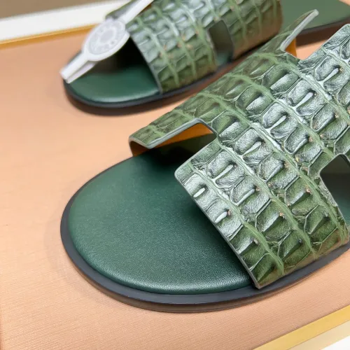 Replica Hermes Slippers For Men #1443473 $48.00 USD for Wholesale