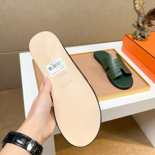 Replica Hermes Slippers For Men #1443473 $48.00 USD for Wholesale