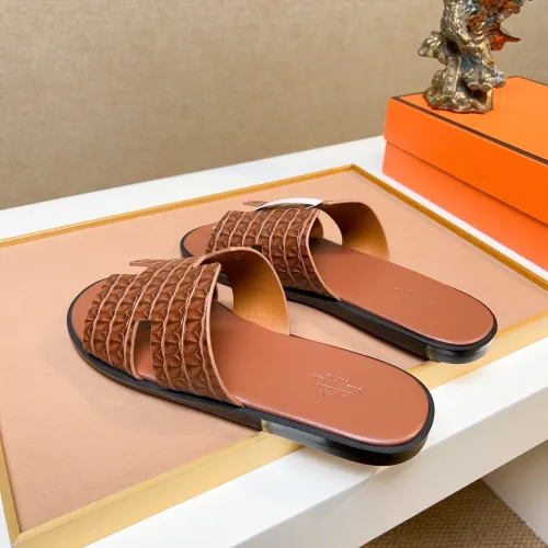 Replica Hermes Slippers For Men #1443476 $48.00 USD for Wholesale
