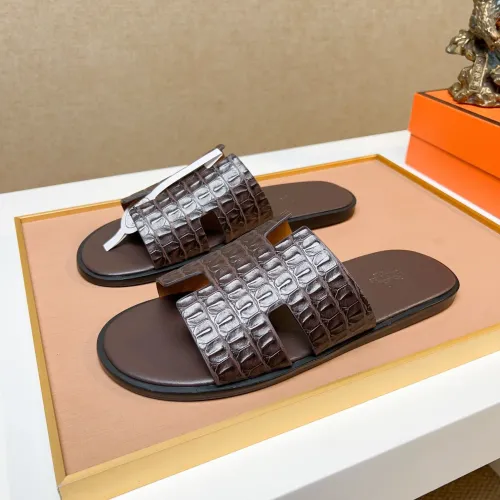 Wholesale Hermes Slippers For Men #1443477 $48.00 USD, Wholesale Quality Replica Hermes Slippers