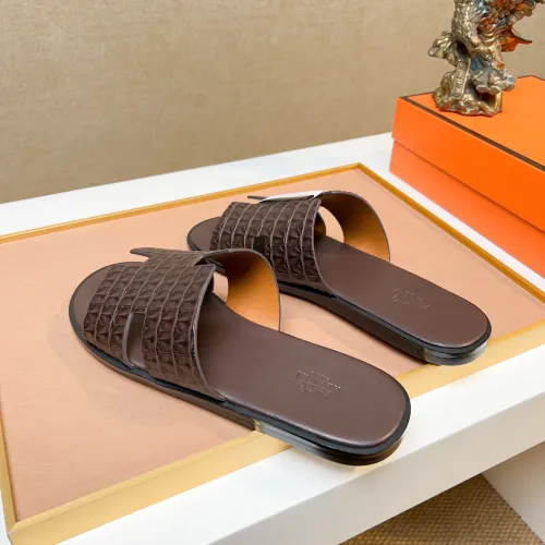 Replica Hermes Slippers For Men #1443477 $48.00 USD for Wholesale