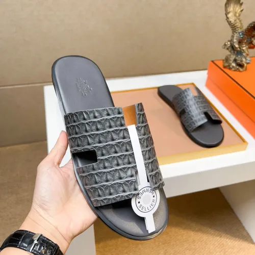 Replica Hermes Slippers For Men #1443478 $48.00 USD for Wholesale